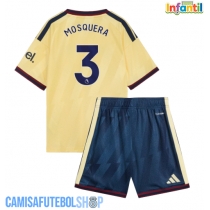 Camisa de time de futebol Arsenal Cristhian Mosquera #3 Replicas 3º Equipamento Infantil 2026-27 Manga Curta (+ Calças curtas)